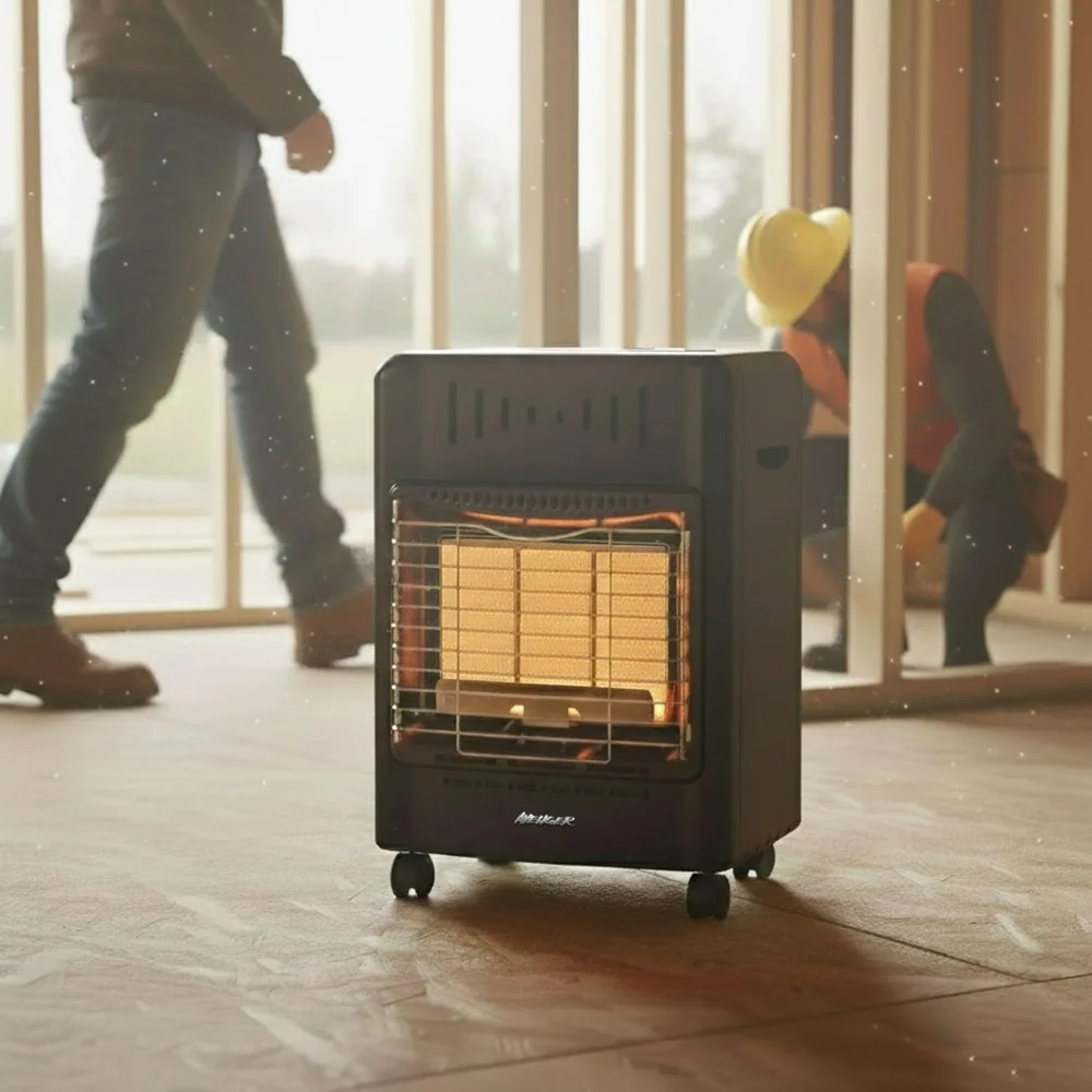 Avenger 18000 BTU Portable Propane Cabinet Heater Radiant Gas Heater Safety Shut-Off Model 22BF-A00 Outdoor Indoor