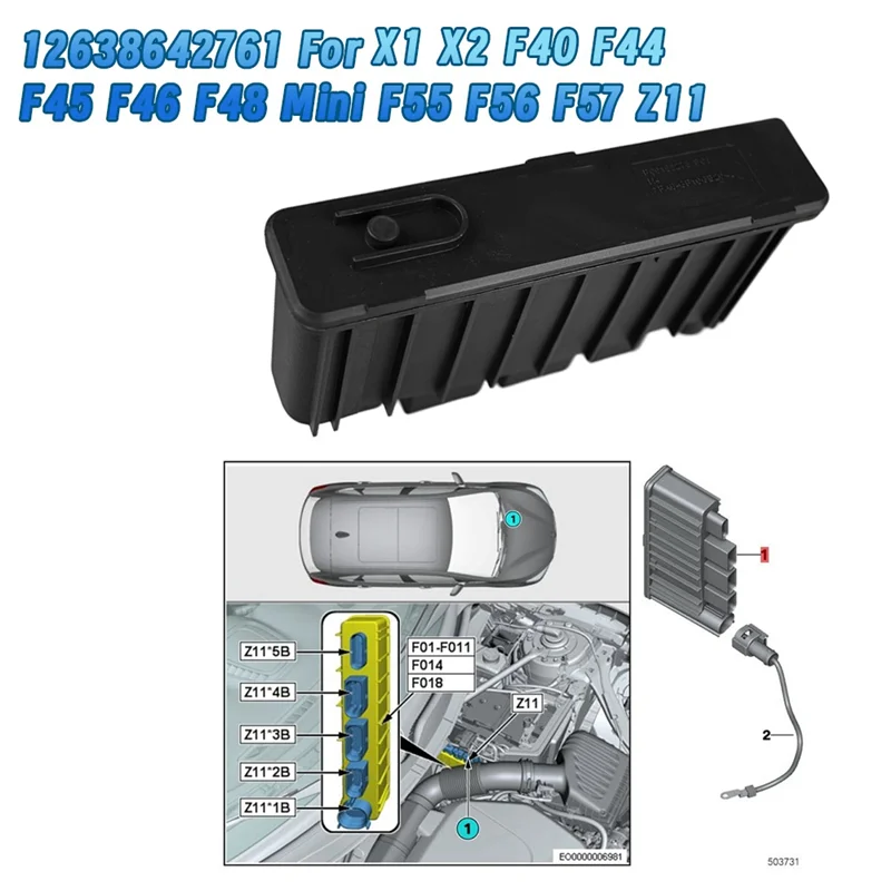 AS96-New 12638642761 Integrated Supply Module Control Unit For BMW X1 X2 F40/F44 F45/F46 F48 Mini F55 F56 F57 Z11 8642761