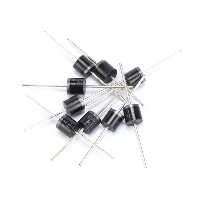 10pcs 6A4 6A8 6A10 10A10 20A10 R-6 DIP 6A 10A 20A 400V 800V 1000V electrical Axial Rectifier Diode