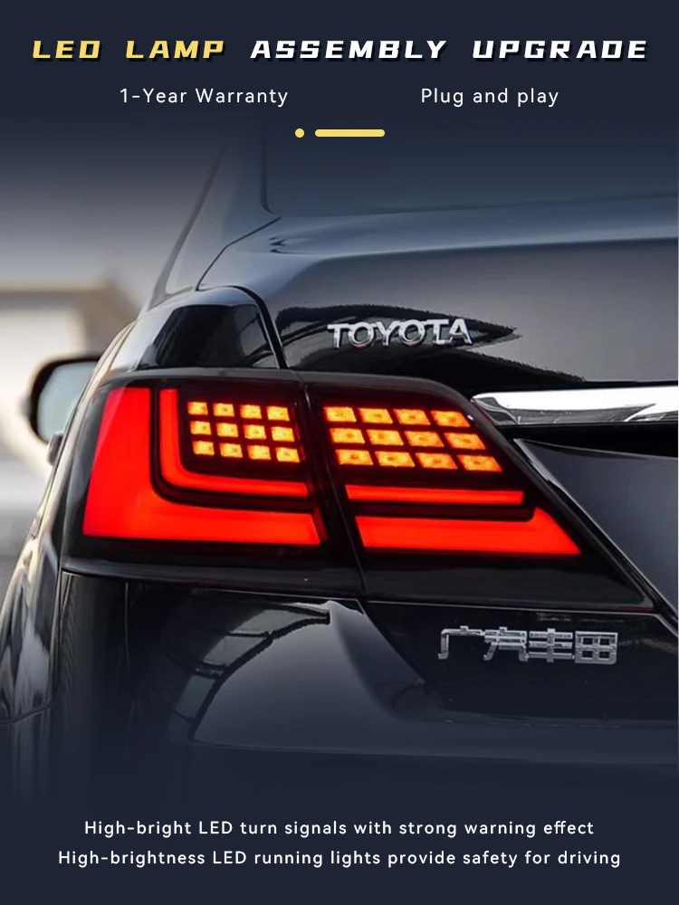 Car Styling For Toyota Camry 2006-2011 Rear DRL Tail Lamp LED Brake Turn Signal Taillights Auto Daytime running lights Accessory