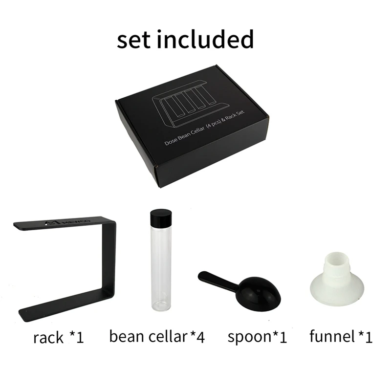 Magnetic Coffee Bean Packaging Bottle Test Tube Glass Display Rack Storage And Preservation Coffee Tools Sealed Jar