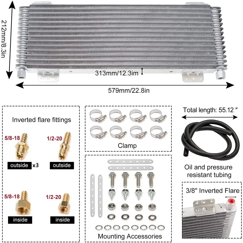 LPD47391 Low Pressure Drop Automatic Transmission Oil Cooler Kit For Car Van Light Truck R.V. And Towing Applications