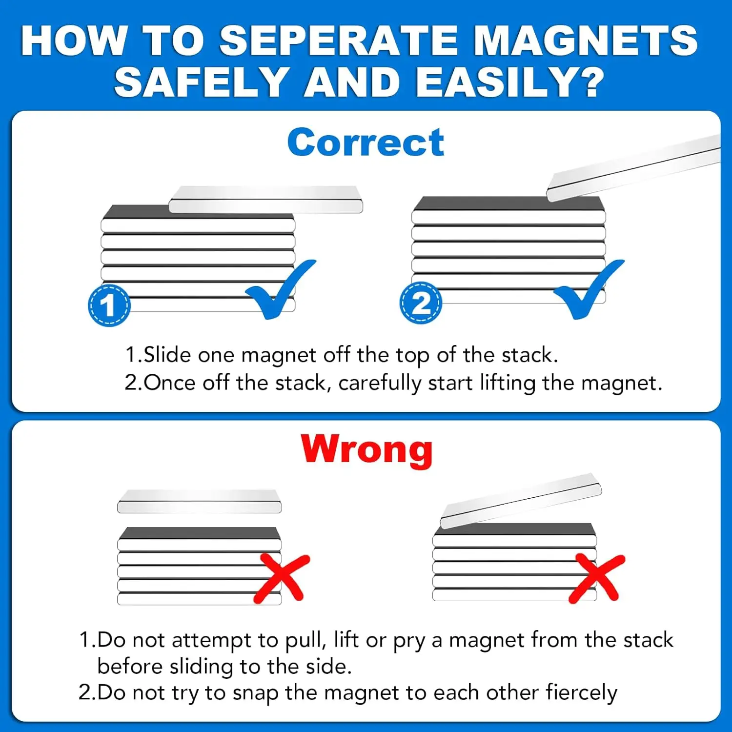 Powerful Self-Adhesive Magnet Square Magnetic Sheets with Double-Sided Pad Rare Earth Neodymium Magnets for DIY Organize Holders