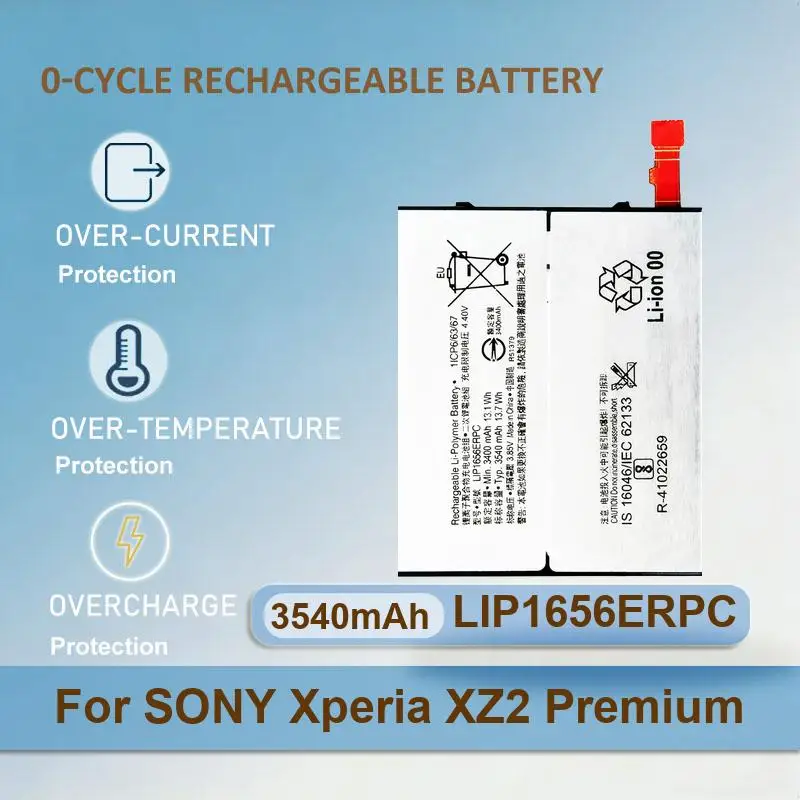 Bateria de Telefone Móvel LIP1656ERPC para SONY Xperia XZ2 Premium 3540mAh Capacidade Real