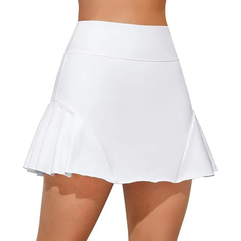 

White Sport Skirt Summer Women's Skirt Sporty Casual Half-length Skirts Fashionable Versatile Shorts Skirts