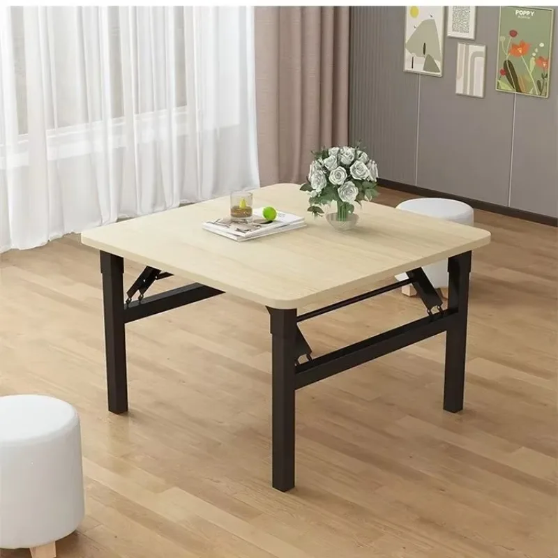 DSA Household Simple Dining Table Eating Soil Kang Tatami Desk Bay Window Small Table Extra Thick Free Bed Folding Table