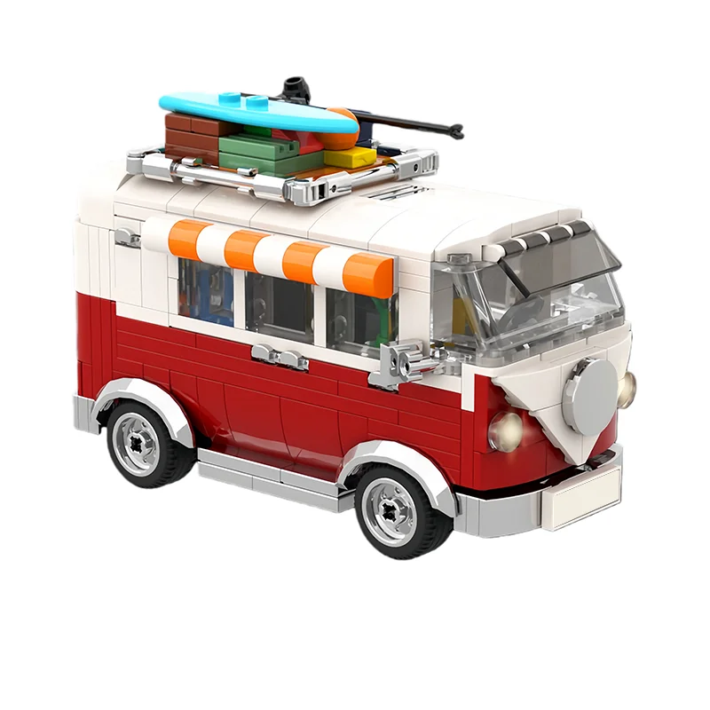397 pièces – Station de transport MOC – Blocs de construction modulaires personnalisables – Modèle simple et populaire – Jouet créatif DIY pour enfants – Cadeau de festival