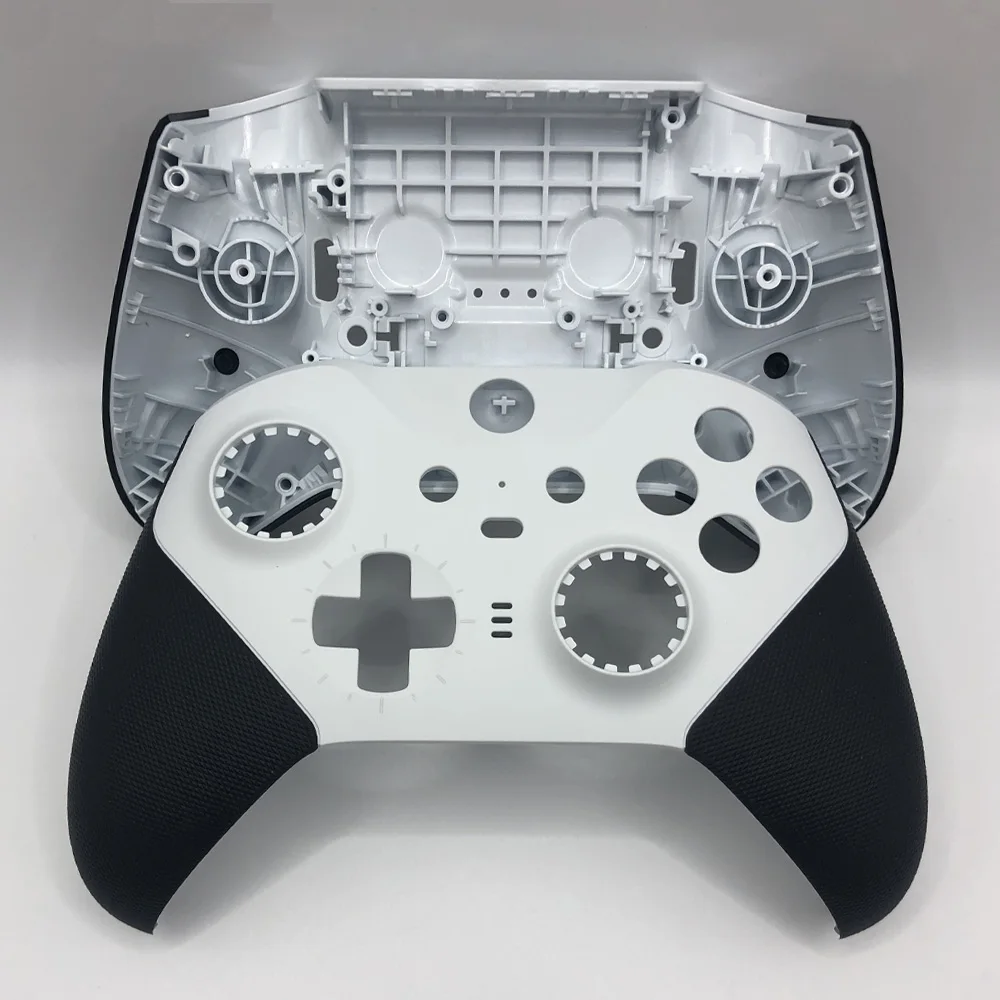 Carcasa blanca de repuesto para mando de Xbox One Elite Series 2, carcasa frontal y trasera, cubierta superior, carcasa inferior, reparación