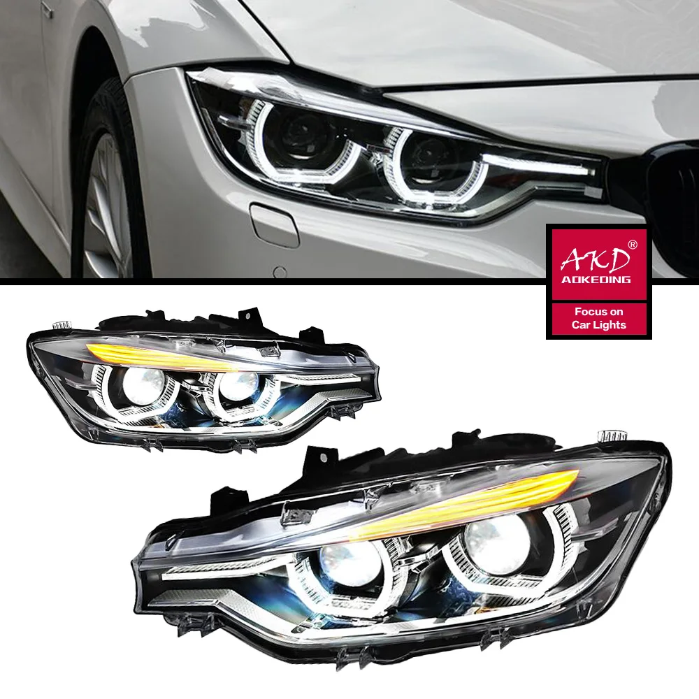 

LED Head Light Parts For 3 Series F30 F35 320i 320i Dual lens Front Headlights Replacement DRL Daytime light Projector Facelift