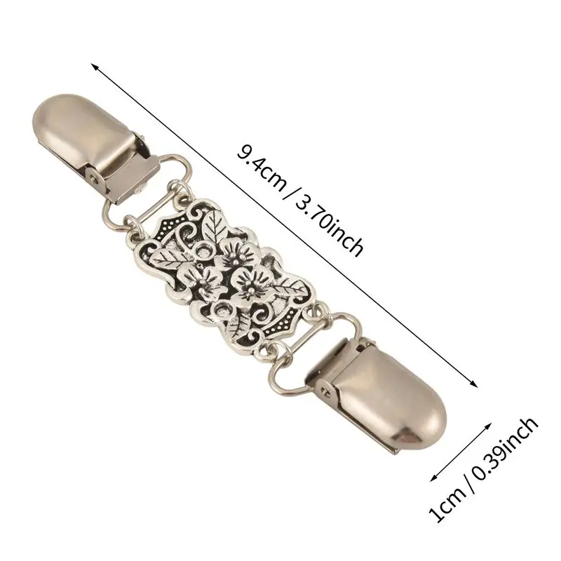 TEXU Retro Cardigan Clip Sweater Clip Women Filigree Cinch For Back Of Dresses Shawl Clip