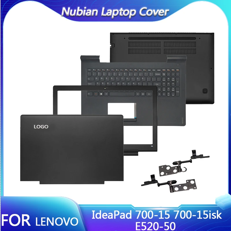 

FOR Lenovo IdeaPad 700-15 700-15isk E520-15 Penutup Belakang LCD/Bezel Depan/Engsel/Palmrest/Casing Bawah Hitam