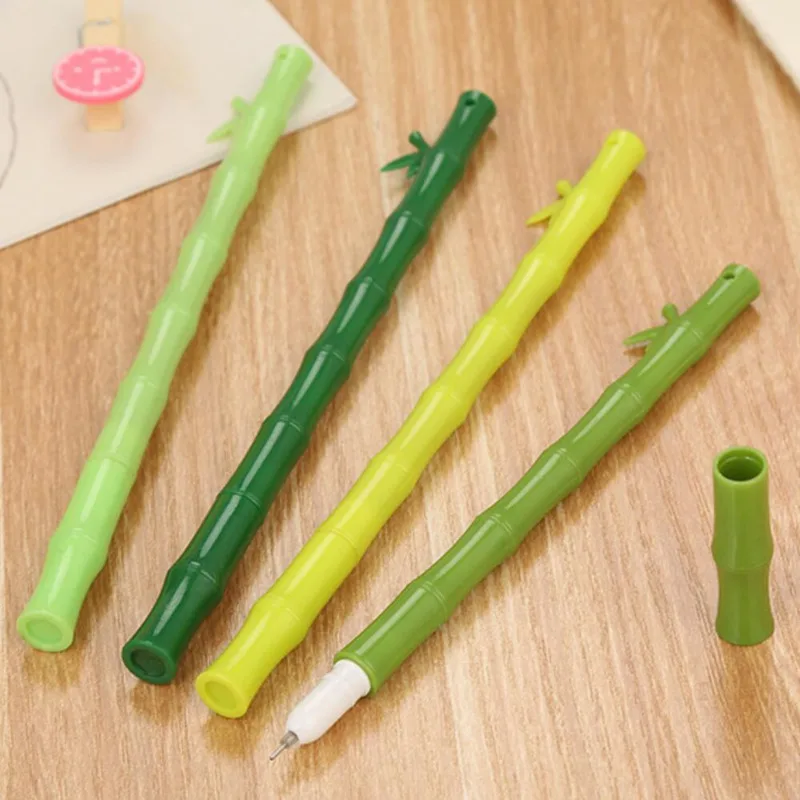 1 Piece Creative Stationery Cute Kawaii Bamboo Office School Supply Gel Pen Gift Funny Ellen Brook Lovely Plant