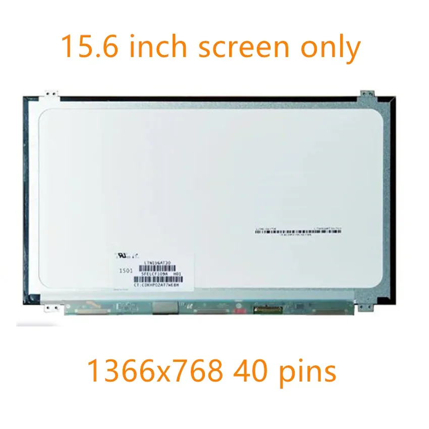 F 15.6'' slim laptop lcd matrix LTN156AT35 T01 H01 301 N156BGE-LB1 L31 L41 LTN156AT20 LTN156AT30 B156XW04 V.5 LP156WH3 TLS1 40PI