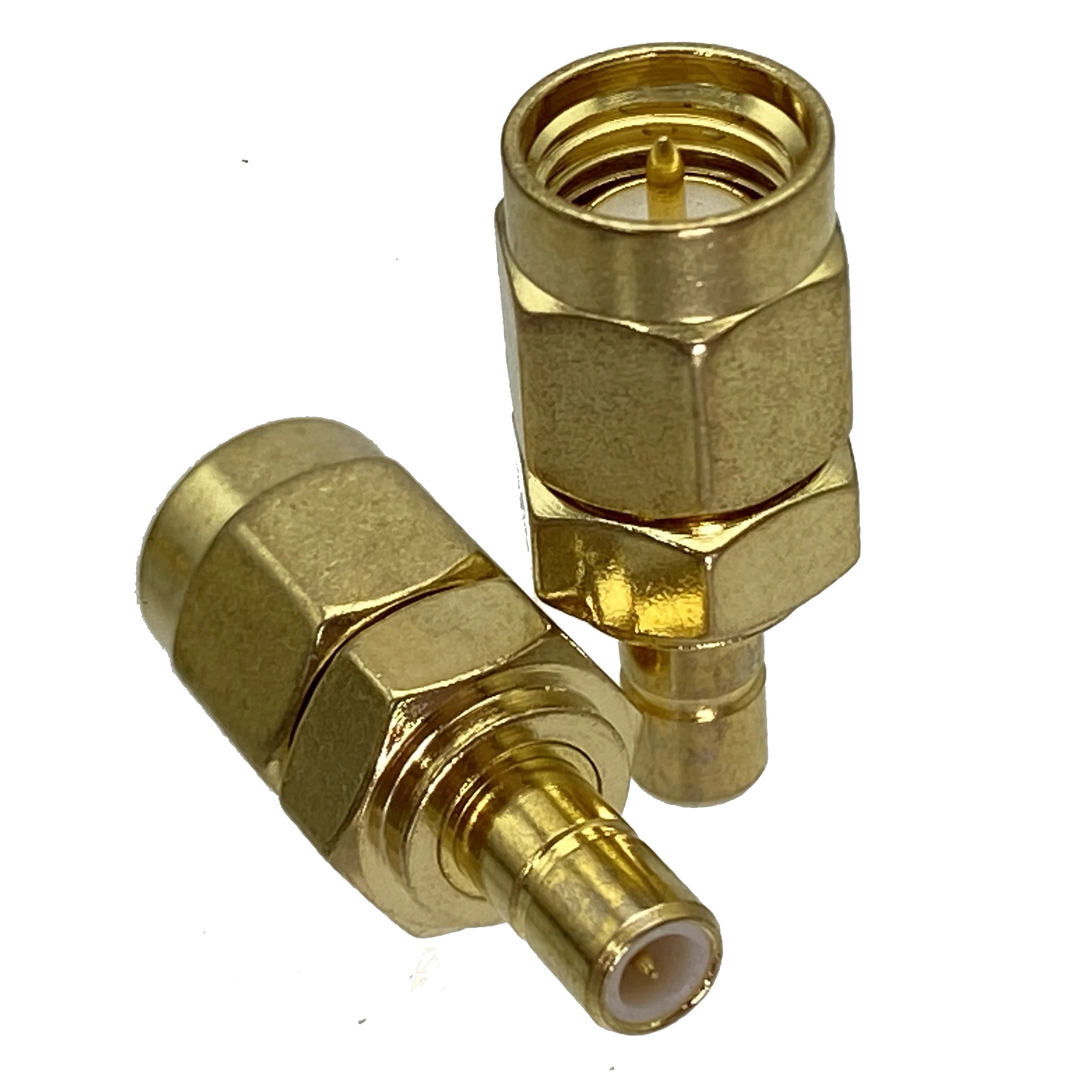 1pcs Adapter SMA to SMB Male Plug & Female Jack Wire Terminal RF Coaxial Connector Brass