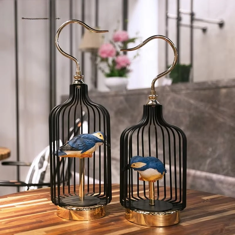Creative birdcage garden balcony decoration wall metal