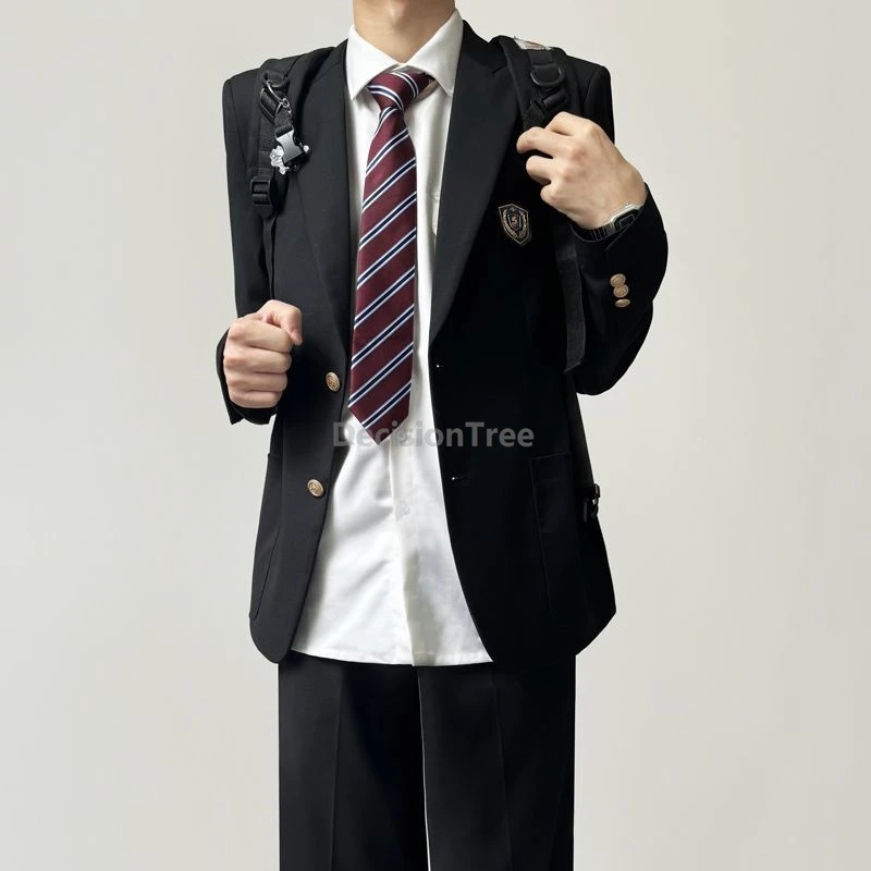 Uniforme DK d'académie de style japonais classique pour garçons, ensemble de vêtements quotidiens pour campus, uniforme scolaire populaire à la mode (sans chemise ni cravate), 2025