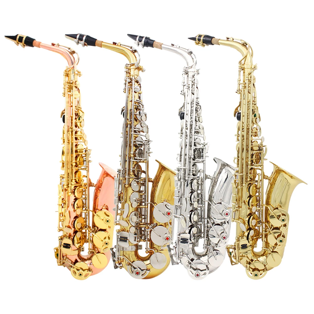 Saxofone Alto Profissional com Sacos, Cinta de Pescoço, OEM, Barato, Profissional, Fábrica Grátis