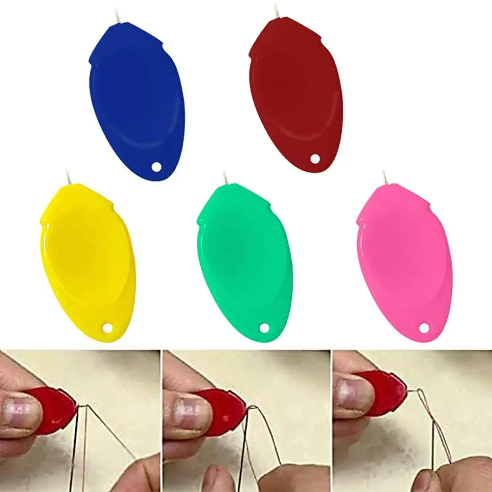 10Pcs/Set Stitch Inserter Tool Needle Threader DIY Simple Hand Threading Sewing Tools Cross Stitch