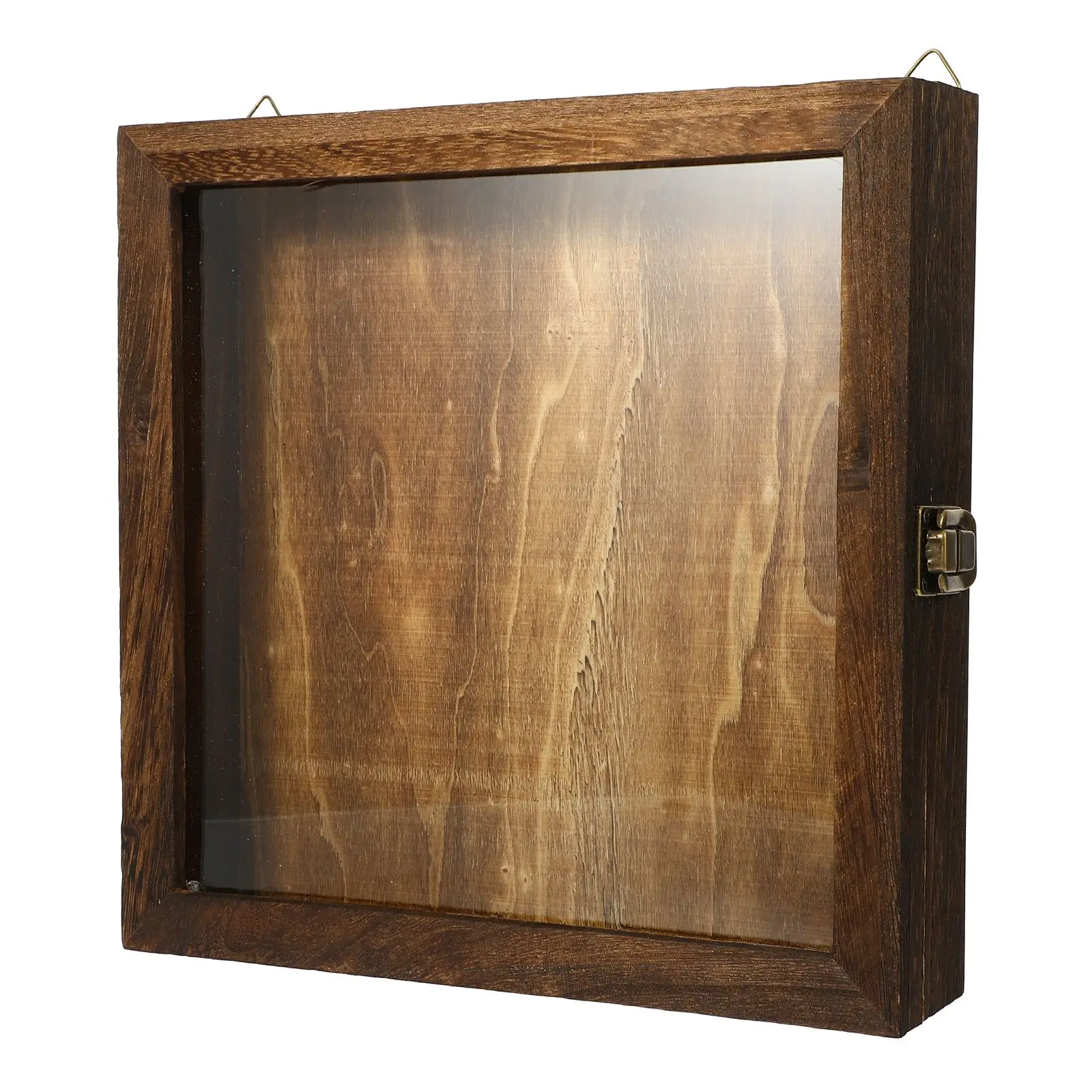 

Butterfly Specimen Box 25x25 Retro Wood Acrylic Display Case Wall Hangable Jewelry Coin Craft Storage Insect Showcase Clear Lid