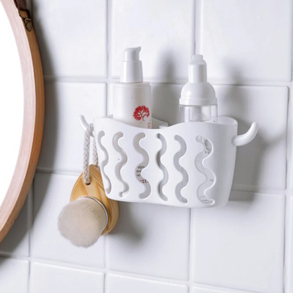 Kitchen Draining Basket Suction Cup PP Material Sink Basket Rack Draining Basket Kitchen Sink Basket Kitchen Storage White Beige