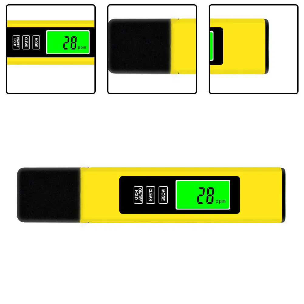 Water Quality Test Pen Digital 0-9990PPM 1 Pieces 4-in-1 5s Measurement Automatically Portable High Quality New