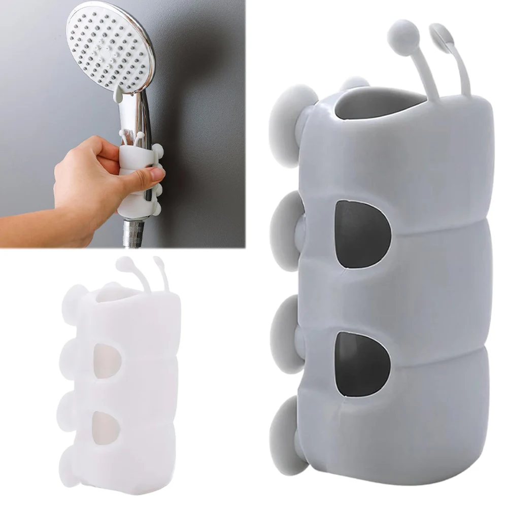 

Silicone Shower Head Suction Cup Holder Universal Relocatable Shower Bracket Punch-Free Showerhead Holder Shower Accessories