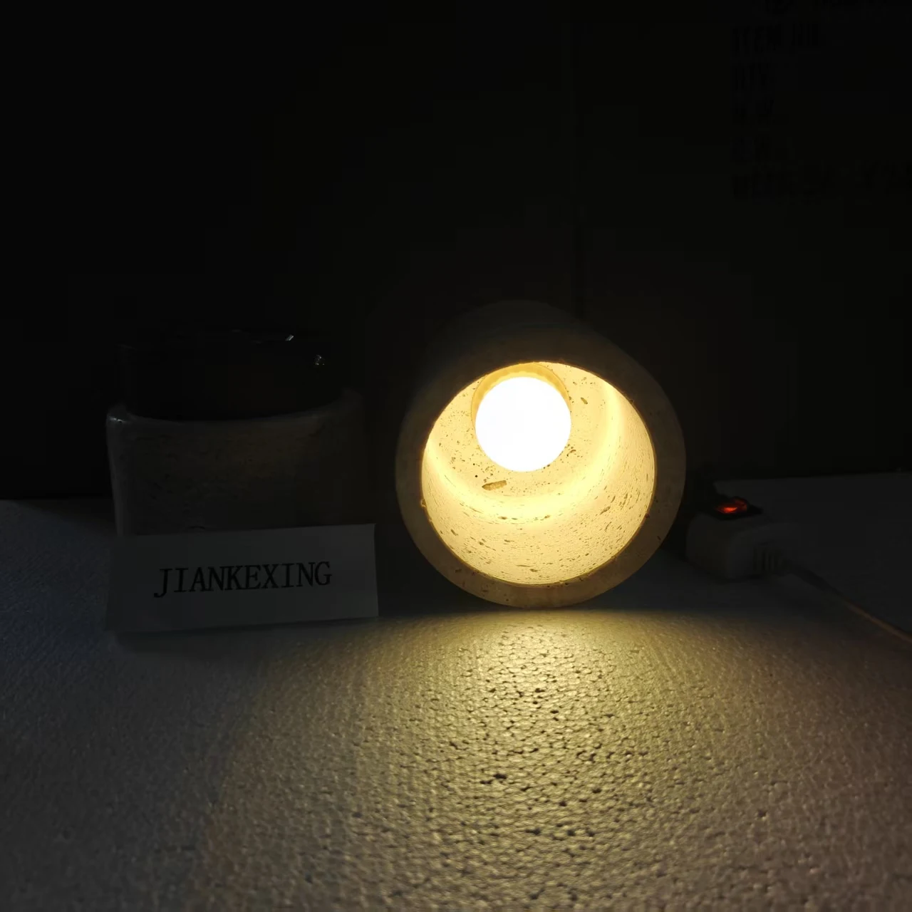 Japanese Wabi Sabi Style Yellow Cave Stone Ceiling Light Designer Retro Creative Entrance Hallway Foyer Balcony LED