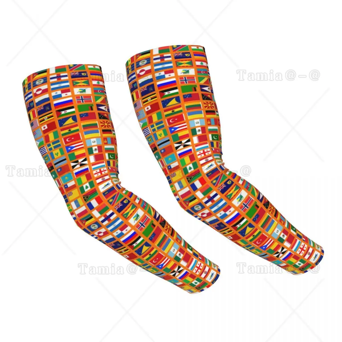 

Cooling Flags Of The World All Countries Nation Arm Sleeves Women Men Athletic Sports Tattoo Cover Up for Basketball