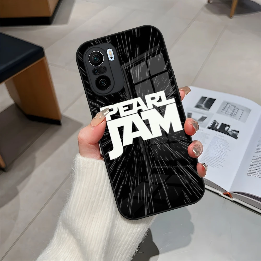 Pearl Jam R-Rock Band Phone Case for Redmi 12c 13c 12 13 Note 13 Pro Plus 11 12 Pro 10 11s 12s Tempered Glass Cover