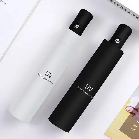 5 미니 접는 자동 우산 안티 자외선 비 태양 우산 패션 휴대용 Windproof 빛 여성 남성 어린이 파라솔 우산