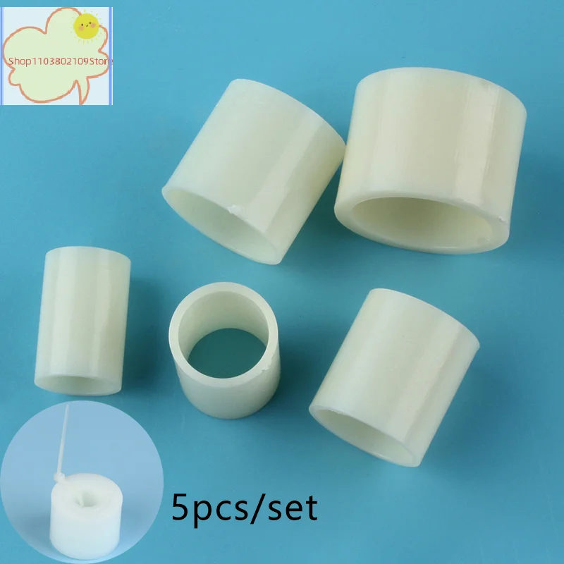 【HT】5-Sizes/set Grinding Wheel Arbor Bushing Adapter Kit 32-25-22-19-16-12.7mm For 250/150mm Bench Grinder Plastic Reducer Ring