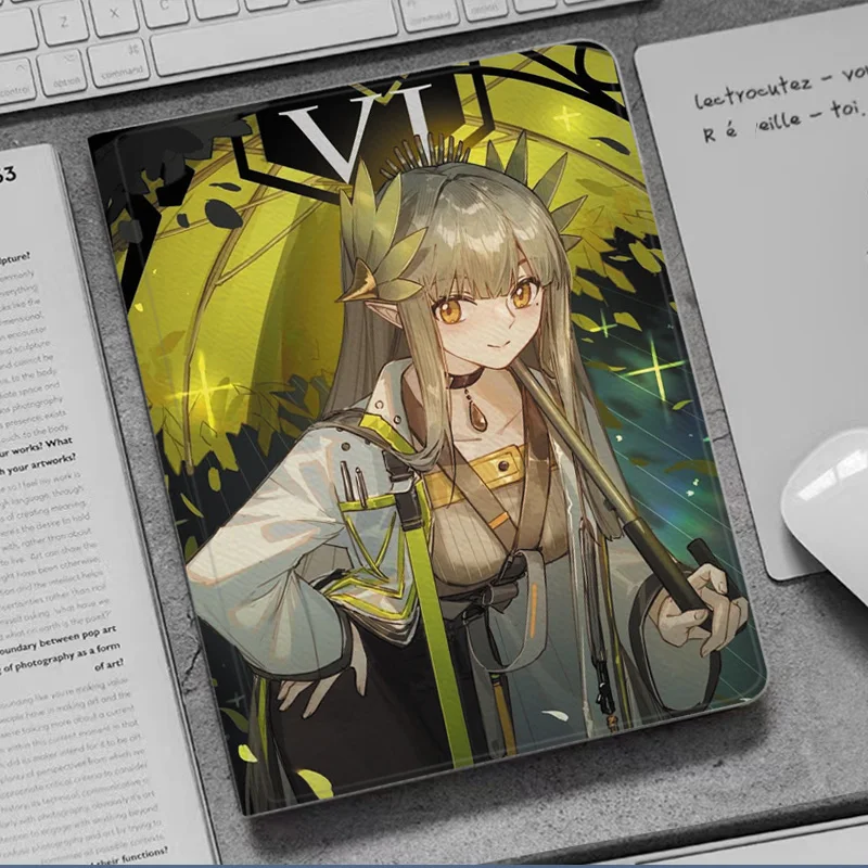 

Чехол Muelsyse Anime Arknight для iPad 10,2 9th 10th Air 6 5Mini 4 5 Роскошный силиконовый чехол Pro 12,9 11 13 для iPad Air 2 3 4