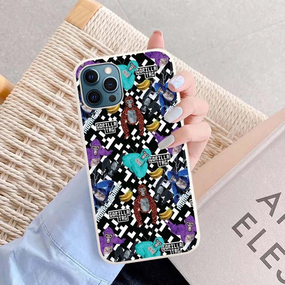 Gorilla Tag Jmancurly Monke Merch Phone Case Soft Solid Color For Iphone 14 11 12 13 Mini Pro Max 7 8 Plus 6 6s X Xs Max Xr