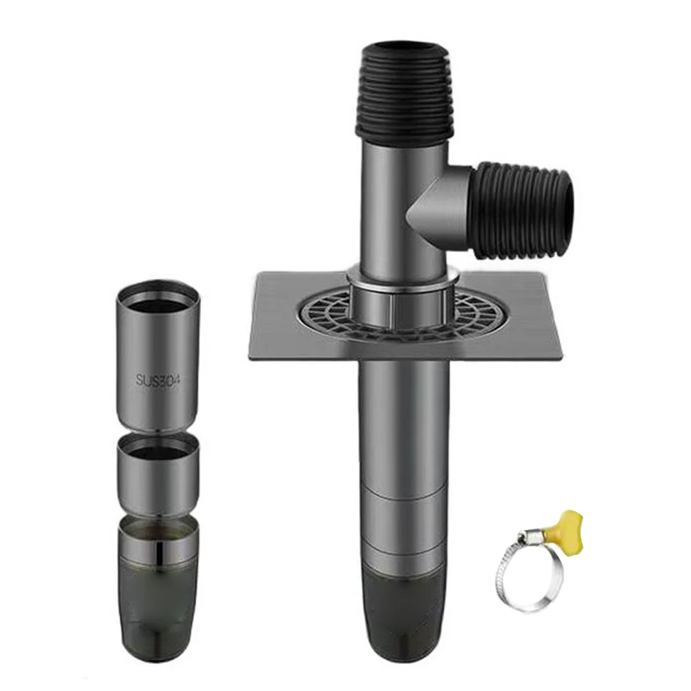 Washing Machine Drain Hose Splitter 3-Way Anti-Backflow Anti-odor Water Distributor Drainage For Balcony Floor Drain Connector
