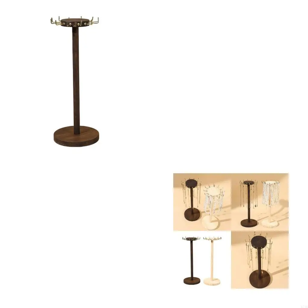 

Contemporary Sturdy Metal Jewelry Stand for Necklaces Customizable Hook Lengths Jewelry Accessory for Easy Display