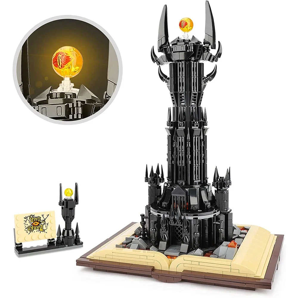 The Rings Dark Tower Of Orthanc Constructor Magic Castle Building Blocks Street View Bricks Toys for Boys Girls Christmas Gifts