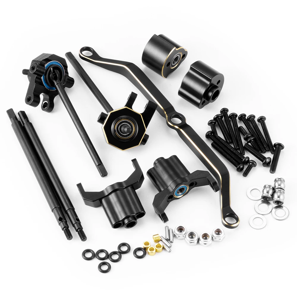 AXSPEED +5mm/+11mm 황동 스티어링 링크 블록 1/18 RC 크롤러 자동차 TRX4-M 확대 업그레이드용 너클/후면 CVD 샤프트 드라이브 키트