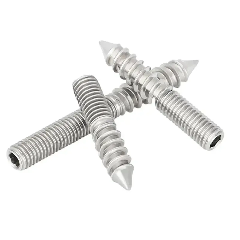 

M4 M6 M8 M10 M12 304 Stainless Steel Hexagon Socket Double Head Pointed Tail Self Tapping Furniture Fixing Self Tapping Screws