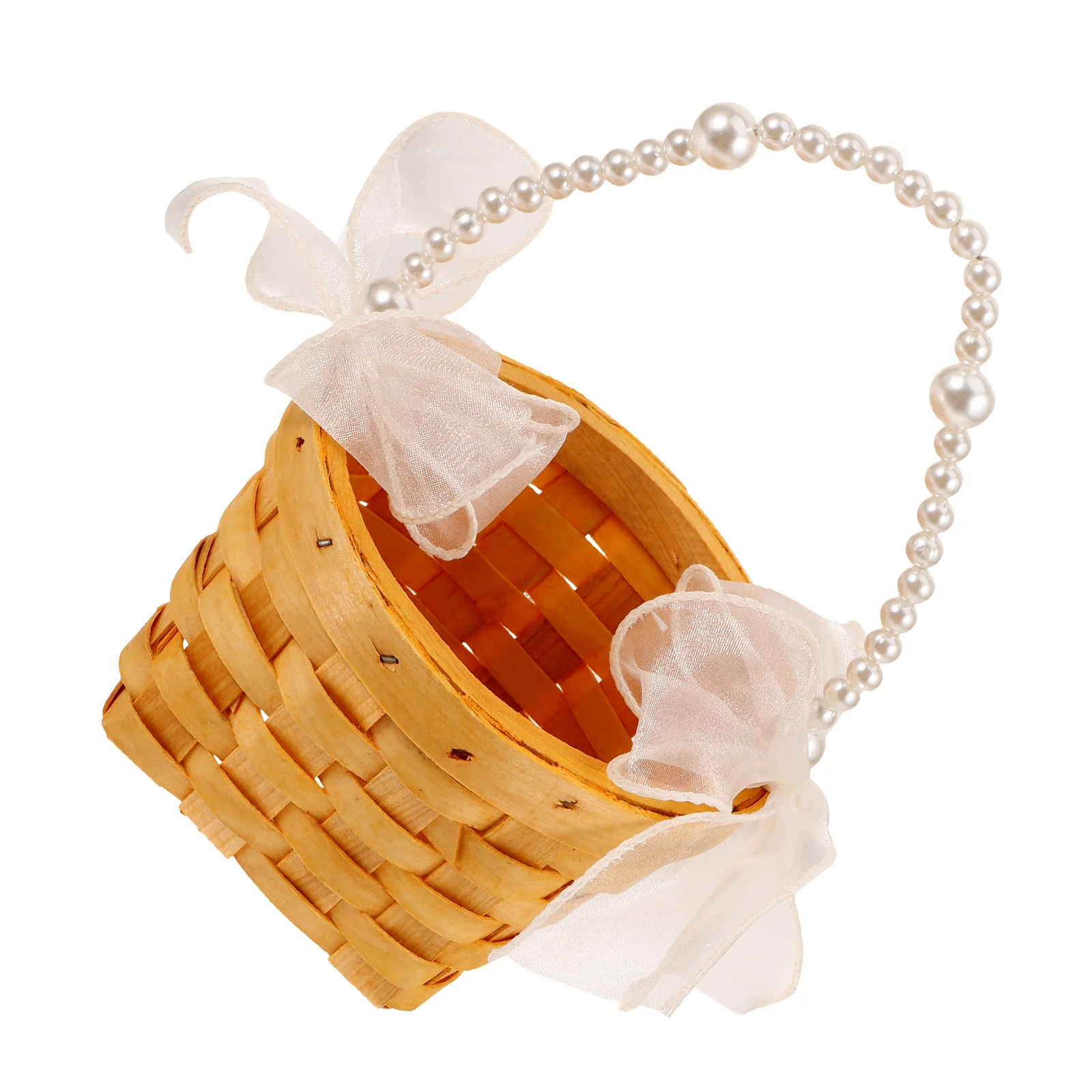 

Rattan Flower Basket Women Tulip Pantry Balloons Decorations Baskets Storage with Handle Woven Flowers Gift Baby