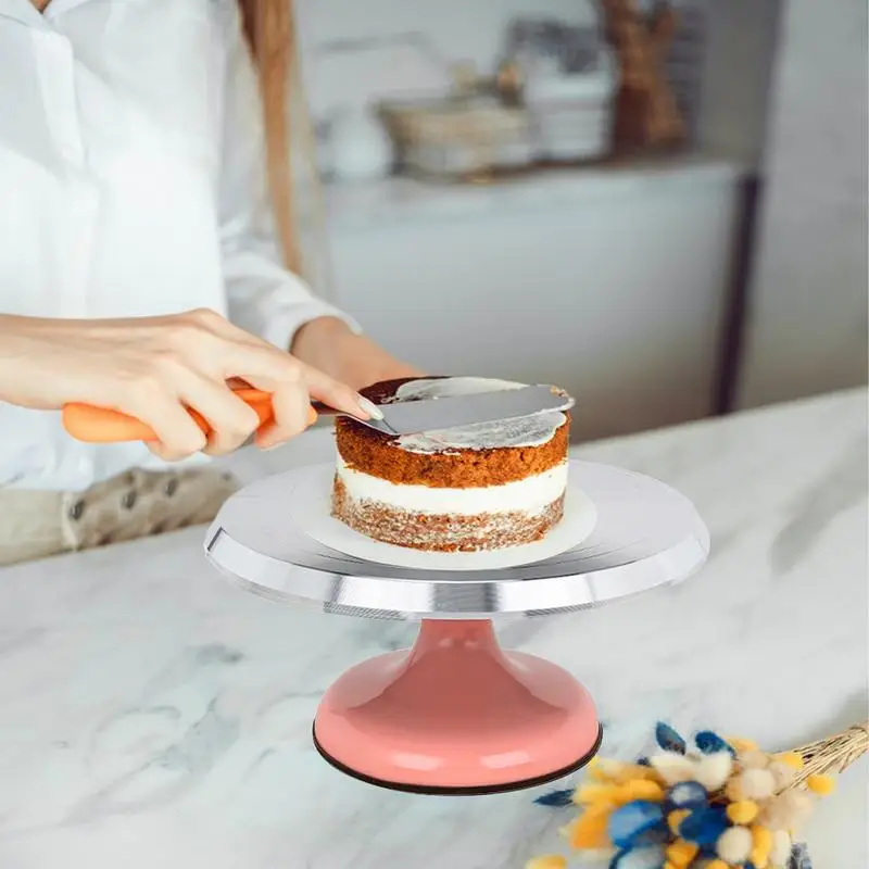 Cake Turntable Cake Turner Decorating Stand Turntable Baking Tools Cake Rotating Stand Cake Decorating Supplies For Cake Cupcake