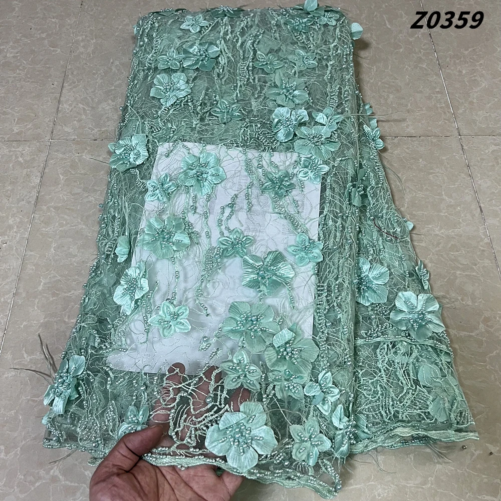 

African Swiss Cotton Lace Fabric, Nigerian Voile for Tailor, Wedding Party, High Quality, New, 2022, 5 Yards, Z0359