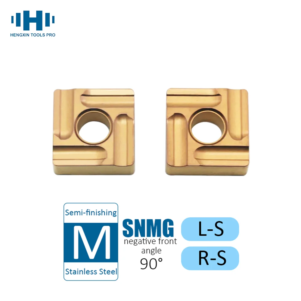 

HENGXIN Tungsten Carbide Inserts SNMG120404L S SNMG120408L S SNMG120412L S SNMGL S SNMGR S Turning Tools CNC Lathe Cutting Tools