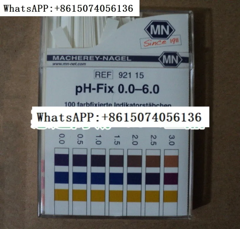 

MN Precision PH-FIX Test Paper 0.0-6.0 pH Detection 92115 Extensive pH Testing