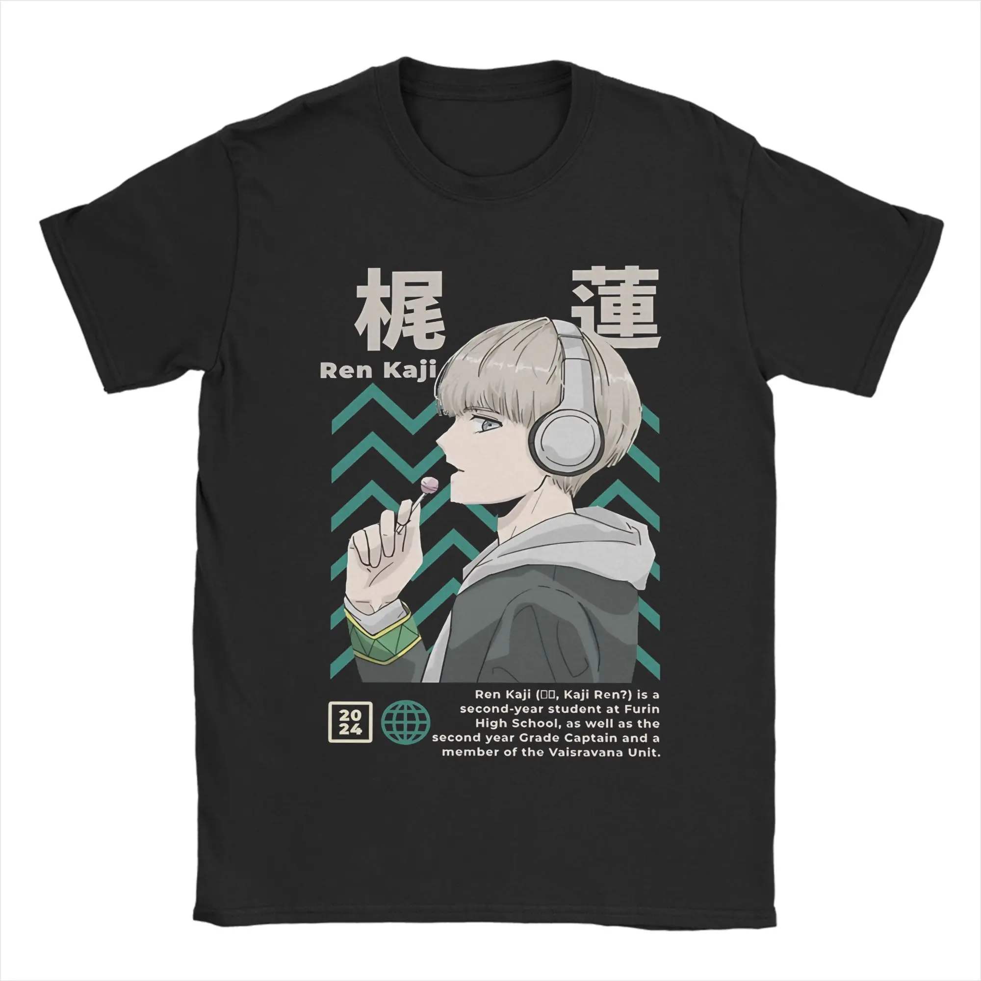 Ren Kaji T-Shirt Men's and Women's Winds Breakers Anime Unique Cotton Tee Shirt O Neck Short Sleeve T Shirts Gift Idea Tops