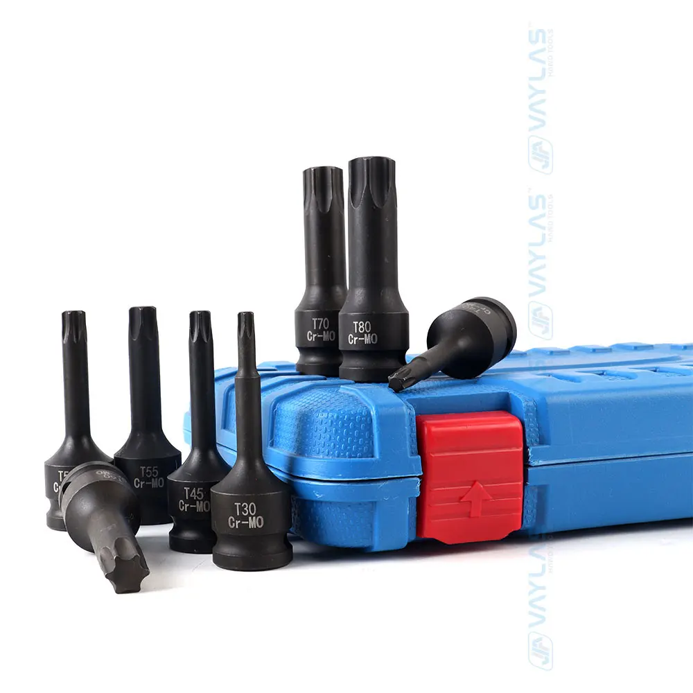 Imagem -03 - Torx Key Wrench Conjunto de Ferramentas para Reparação Drive Torx Chave de Fenda Bits T30-t80 Tamanhos Pcs