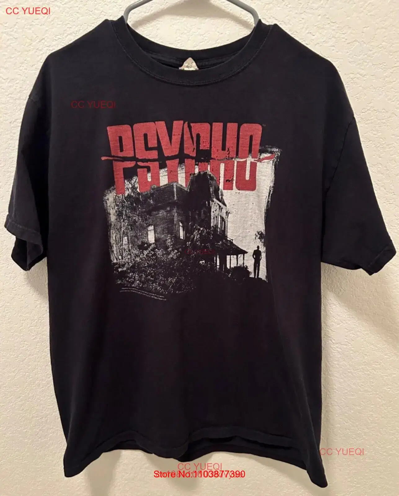 Psycho-Camiseta de manga larga o corta para hombre, camisa de la película de terror, clásica, grande, de Freddy Bates, Albert Hitchcock