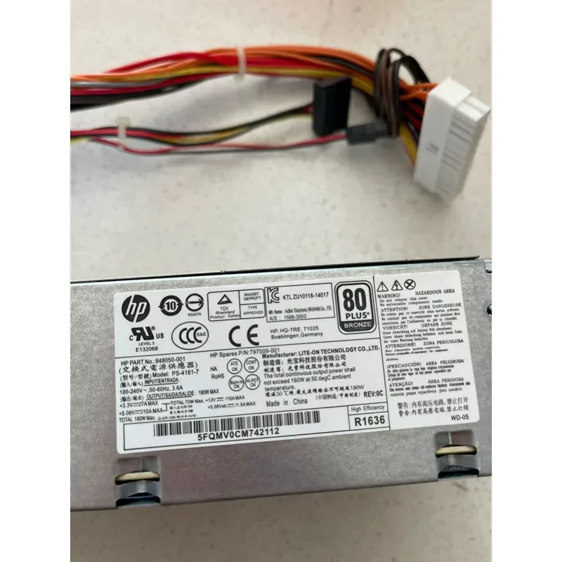 for HP PS-4181-7 PCE019 DPS-180A Power Supply Unit Replacement Part Compatible with Desktop Computer Server Hardware