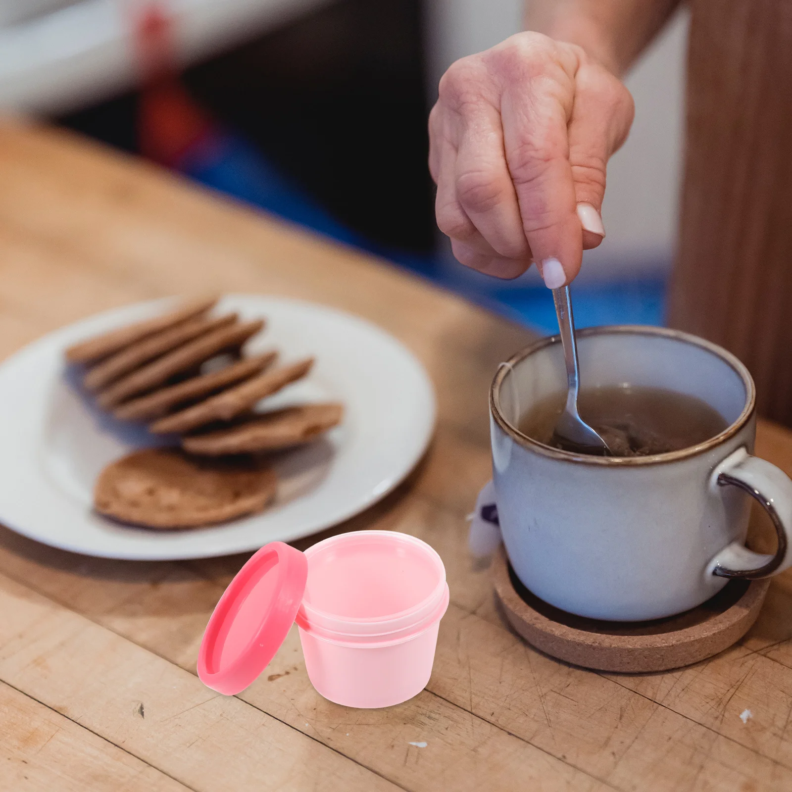 

10pcs 100G Ice Cream Containers Plastic Dessert Cups Leakproof Freezer Storage For Yogurt Sorbet Stackable Food Organizer