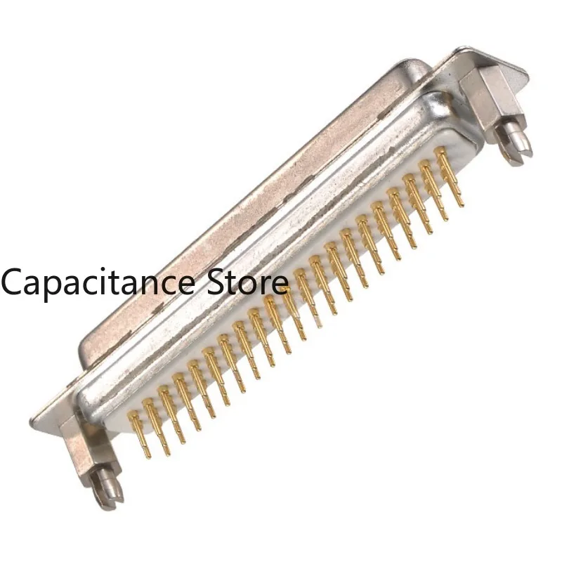 10PCS Gold-plated D-SUB62 pin connector HDB62 female/bus  180-degree DIP riveting harpoon post