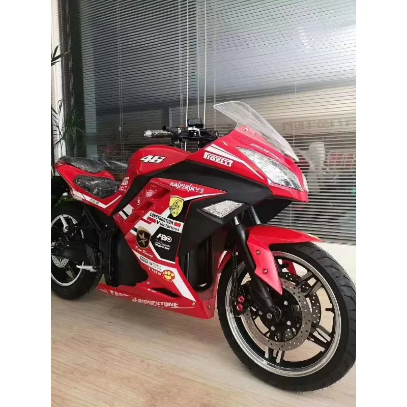

Super power electric racing motorcycle 8000 watts power motor with lithium battery electric motorcycle